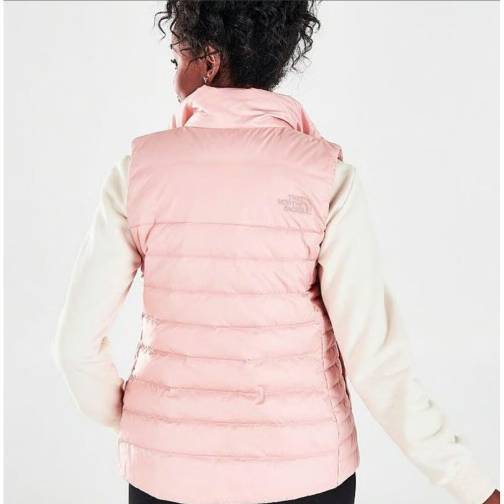 The North Face Women's Pink Aconcagua Down Puffer Vest Size Medium 3150 - Picture 9 of 15